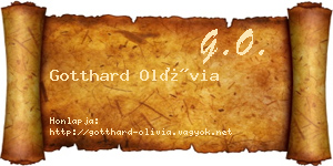 Gotthard Olívia névjegykártya